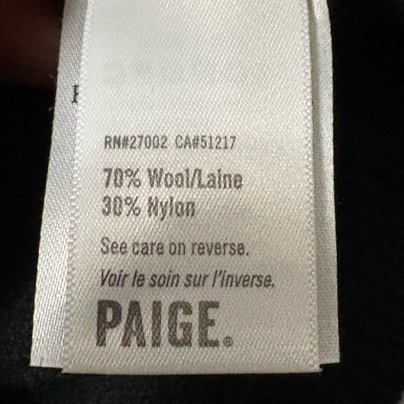 Paige black wool turtleneck with open chest detail. Long sleeve sweater. - Picture 16 of 16